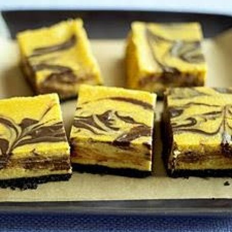 Chocolate Pumpkin Cheesecake Bars