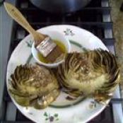 Grilled Garlic Artichokes