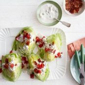 Lettuce Wedges With Blue Cheese Dressing