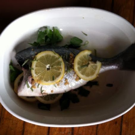 Baked Whole Sea Bream