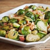 Caramelized Brussels Sprouts with Sherry-Dijon Vinaigrette