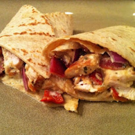 Pesto Chicken Wraps