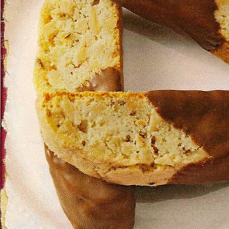 Chocolate Dipped Anise Biscotti