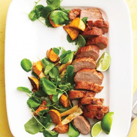 Spicy Pork with Parsnips and Sweet Potatoes