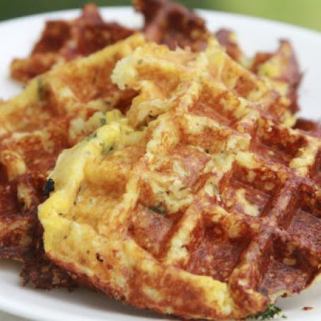 Savory Cheese Chive Waffles - GF