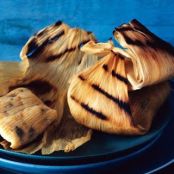 GRILLED TAMALES w/POBLANOS & CORN