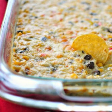 Cheesy Corn + Black Bean Dip