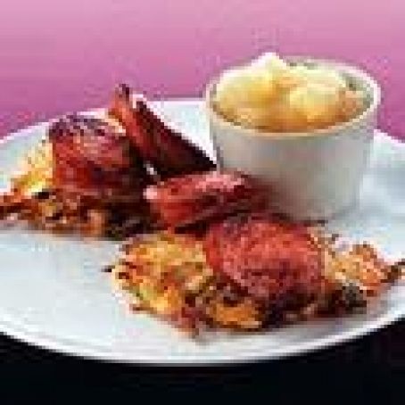 Fried Sauerkraut Cakes with Kielbasa