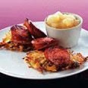 Fried Sauerkraut Cakes with Kielbasa