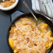 Skillet Peach Cobbler