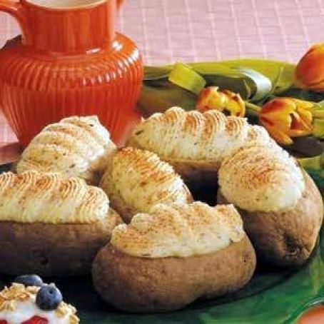 Garlic Twice Baked Potatoes