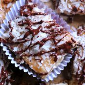 Caramel Coconut Cluster Bars