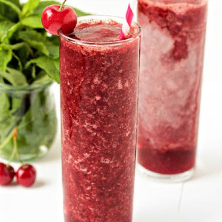 Frozen Cherry Mojitos