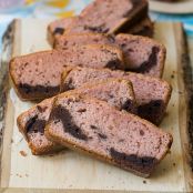Strawberry and Chocolate Marble Loaf