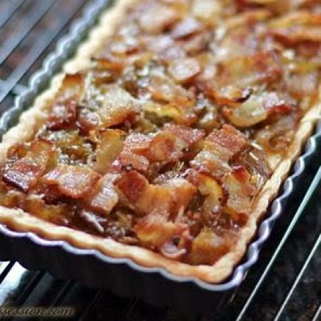 Caramelized Onion and Bacon Tart