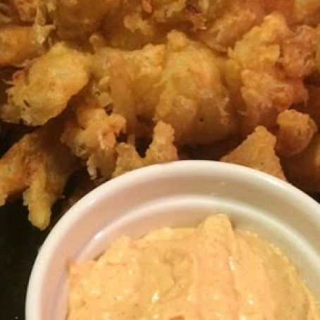 Blooming Onion and Dipping Sauce