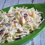 Creamy Apple Cranberry Coleslaw