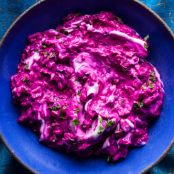 Beet Yogurt with Herbs