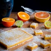 Four Citrus Coconut Shortbread Bars