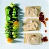 Young Pistachios and Iberian Bacon Ravioli with Ceps