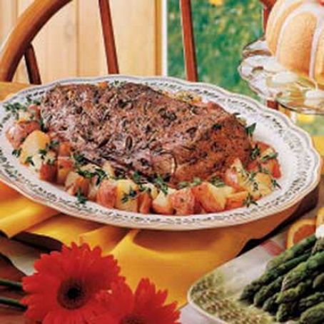 Pork Tenderloins with Roasted Potatoes for 2