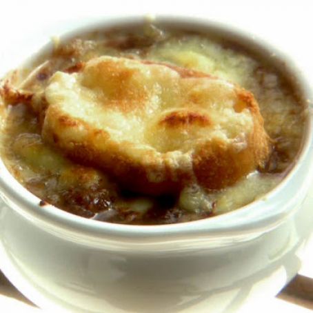 Onion Soup with Maytag Croutons