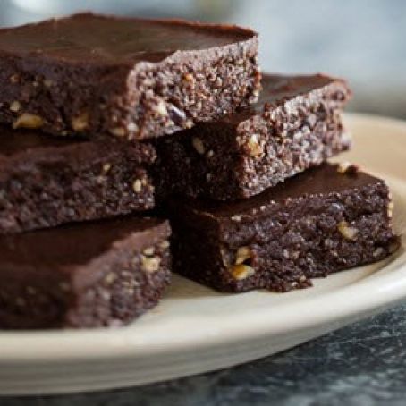 Two-Layer Raw Chocolate Brownies