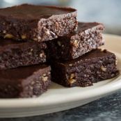Two-Layer Raw Chocolate Brownies