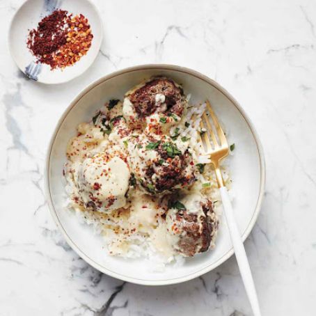 Spiced Meatballs with Yogurt Sauce