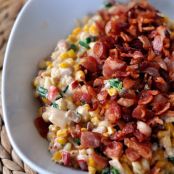 Corn: Creamy Confetti Corn with Bacon