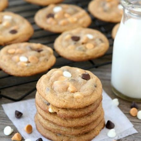 Butterscotch Pudding Triple Chip Cookies