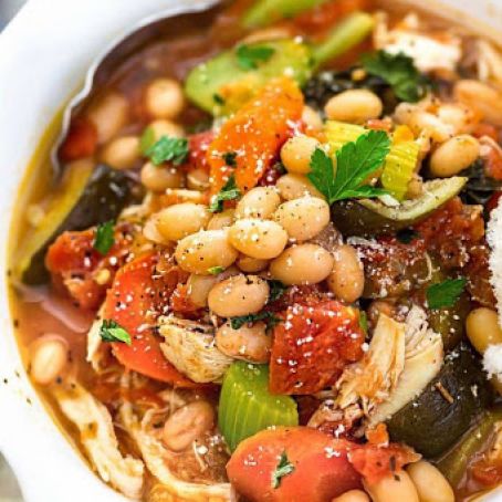 Vegetable Tuscan Chicken Soup