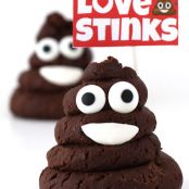 Chocolate Caramel Fudge Smiling Poo Emoji – Love Stinks Valentine Treats