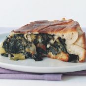 Escarole-Stuffed Pizza