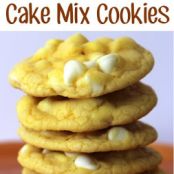 Lemon White Chocolate Cake Mix Cookies