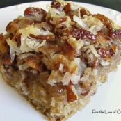 Oatmeal Cake with Coconut Pecan Frosting