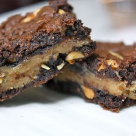 peanut, peanut butter brownies