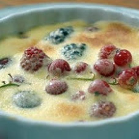 Berry Gratin with Champagne Sabayon