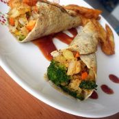 CONITOS DE POLLO CROCANTES CON ENSALADA DE MANGO