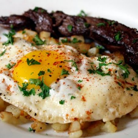 Steak and Eggs with Smoked Paprika