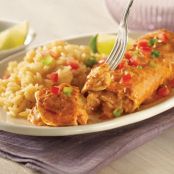 Easy Chicken & Cheese Enchiladas