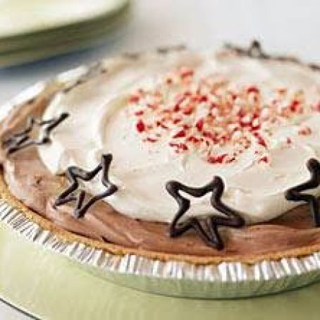 Peppermint Chocolate Pudding Pie