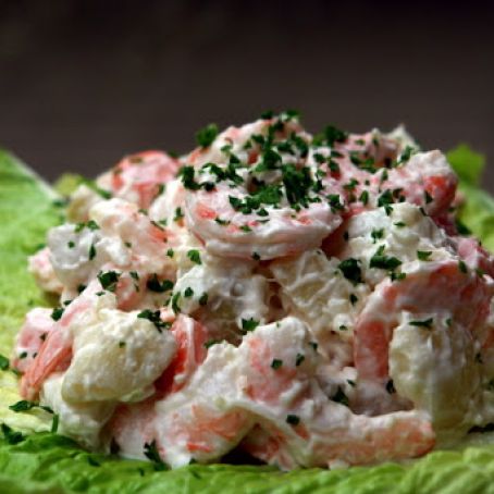 ENSALADA DE PAPA Y CAMARON