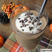 PUMPKIN MOCHA PROTEIN SMOOTHIE {NO SUGAR ADDED}