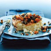 Fluffy Baked Eggs with Roasted-Vegetable Hash