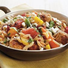 Italian Sausage and Orzo Skillet