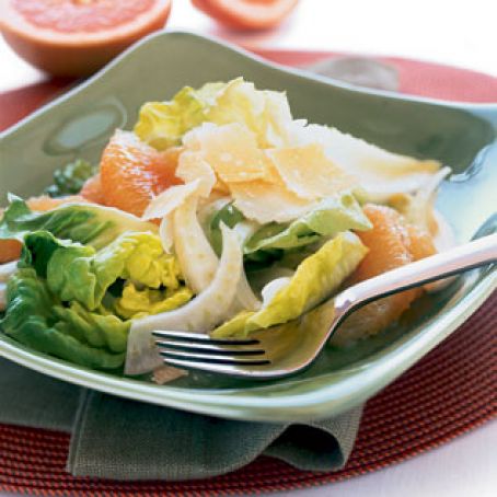Pink Grapefruit, Fennel, and Parmesan Salad