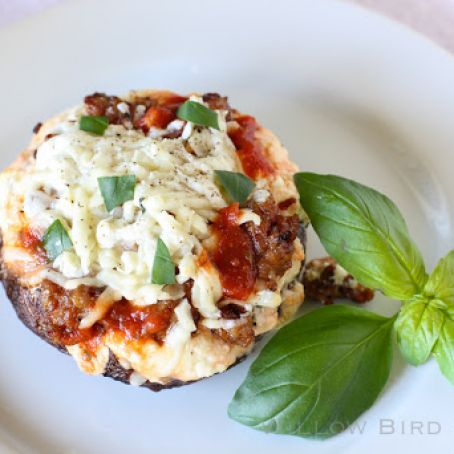 Lasagna Stuffed Portobello Mushrooms