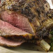 Prime Rib with Dijon and Whipped Horseradish Cream