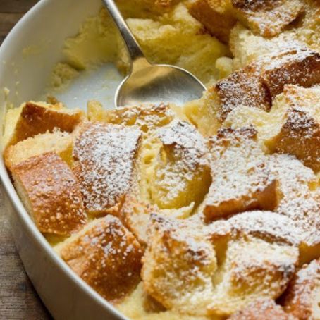 Eggnog Breakfast Bread Pudding